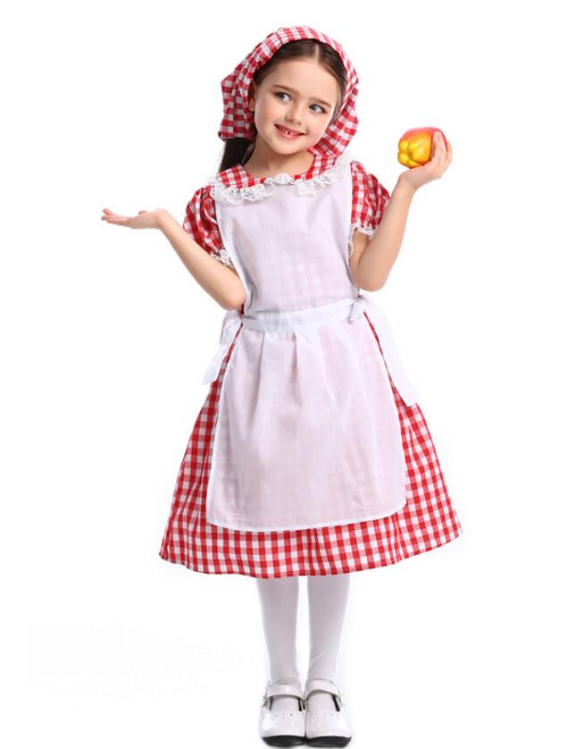 F68180 childrens maid costume